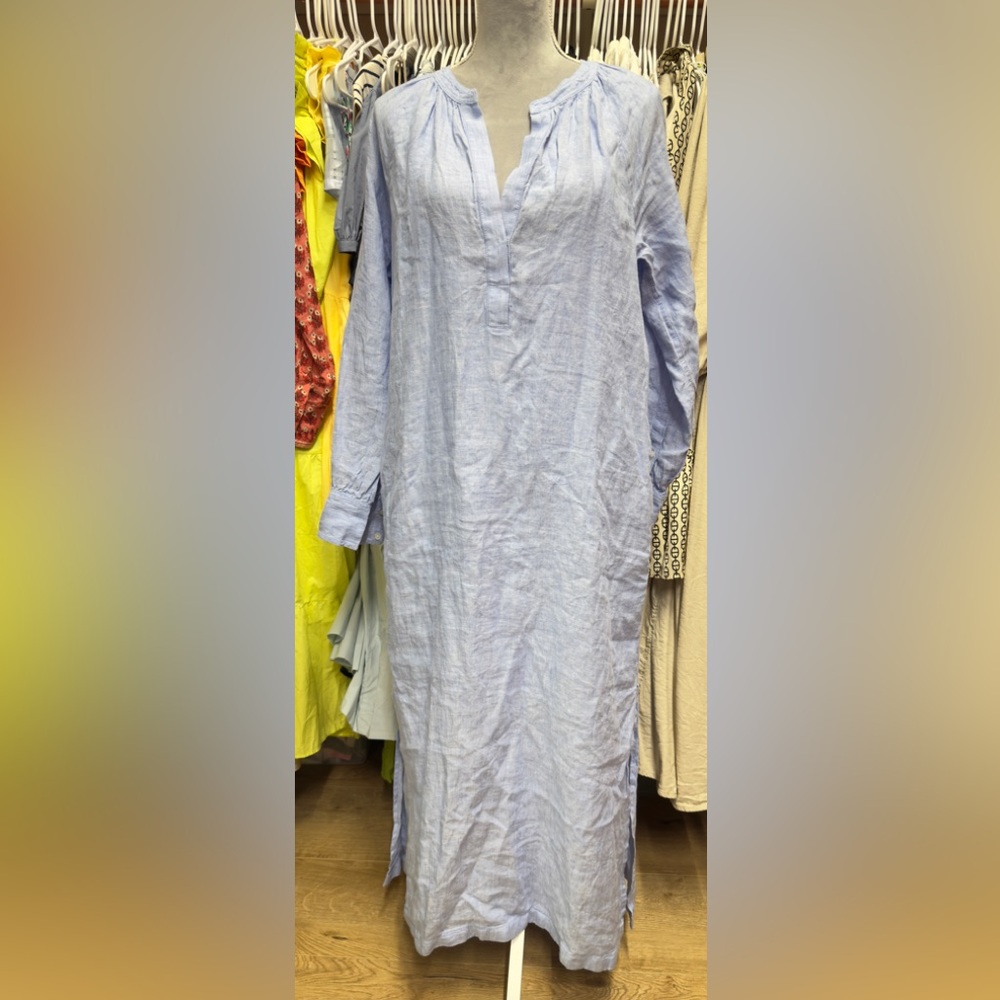 NWT JCREW Cabana dress in linen - Picture 2 of 5